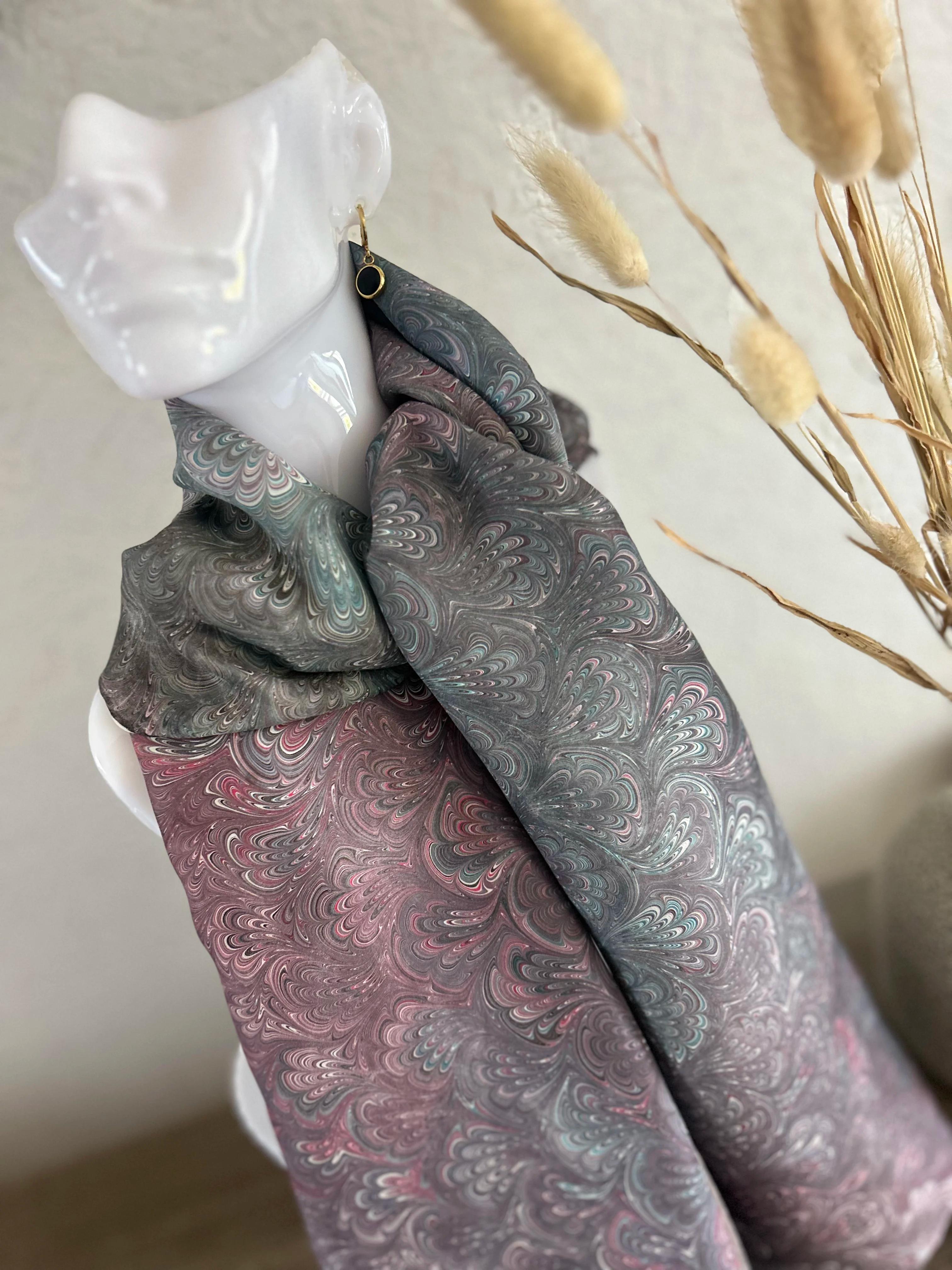 Sjaal Ebru Marmeren Workshop