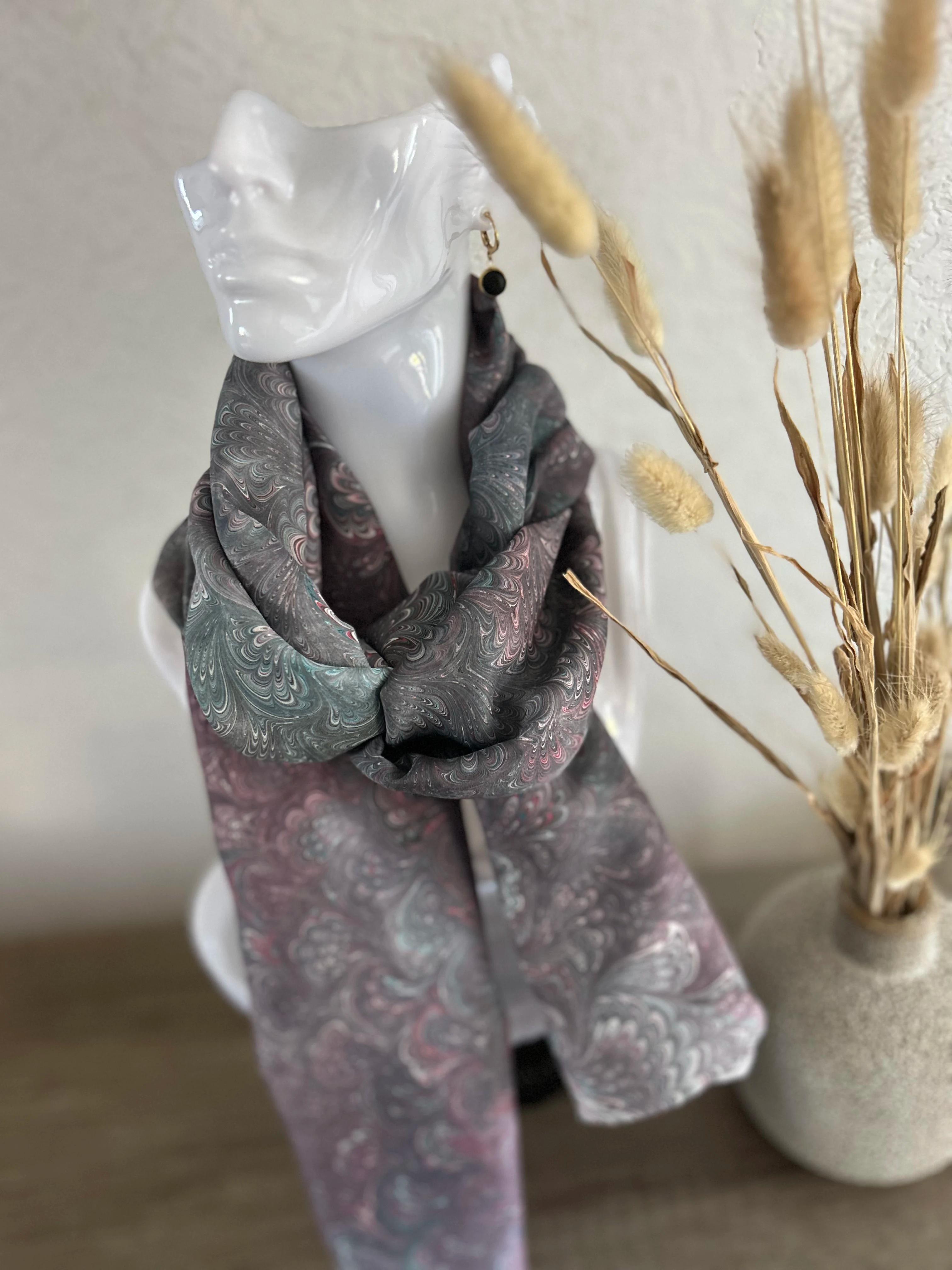 Sjaal Ebru Marmeren Workshop