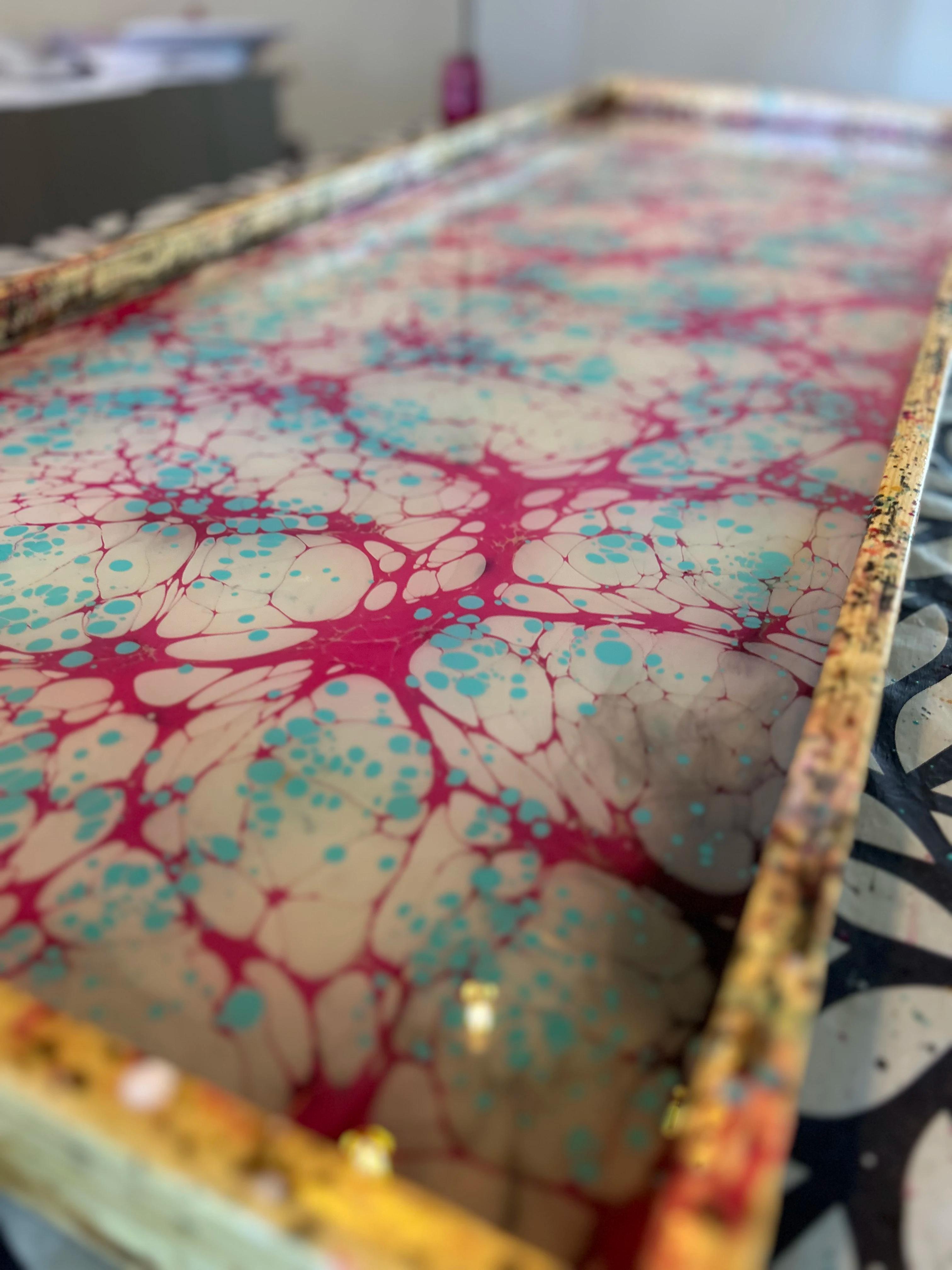 Sjaal Ebru Marmeren Workshop